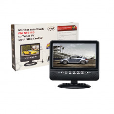 Monitor auto PNI NS911D cu ecran de 9 inch, tuner TV, slot USB si cititor card SD foto