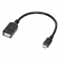 Adaptor OTG Micro USB B(T) la USB A (M), 0,20m, Logilink &amp;quot;AA0035&amp;quot; foto