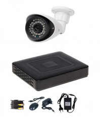 Kit supraveghere CCTV NEOvision 1 Camera Supraveghere Interior &amp;amp; Exterior, 720p, 700 TVL, Meniu lb. romana foto