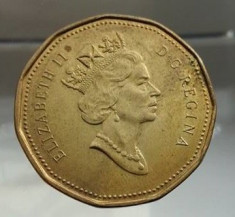 moneda 1 dolar dollar 1991 Canada foto