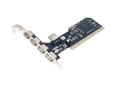 Card PCI adaptor la 4 x USB 2.0 extern + 1 x USB 2.0 intern Logilink &amp;quot;PC0041&amp;quot; foto