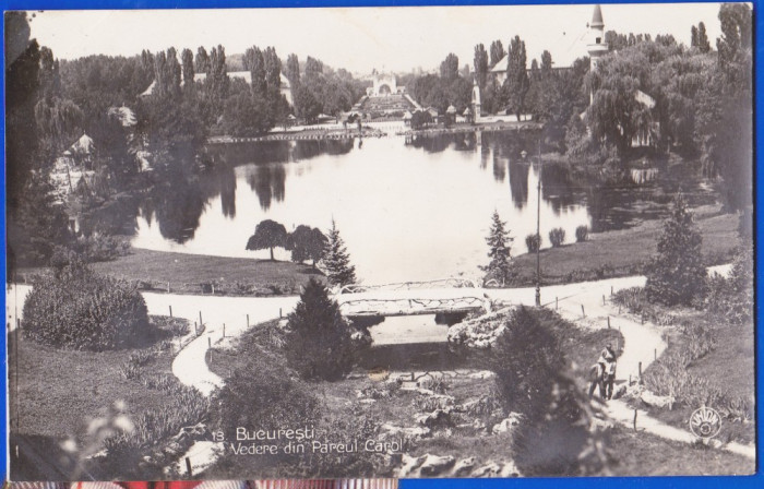 C51 CP vedere necirculata Bucuresti Parcul Carol editura Union aproximativ 1935