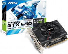 MSI - GTX 650 OC 1GB - PCIE 16x foto