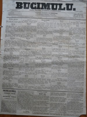 Buciumul, ziar politic, literar si comercial, nr. 298, 1864, Bolliac foto