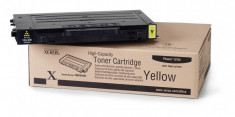 Toner Original pentru Xerox Yellow, compatibil Phaser 6100, 5000pag &amp;quot;106R00682&amp;quot; foto