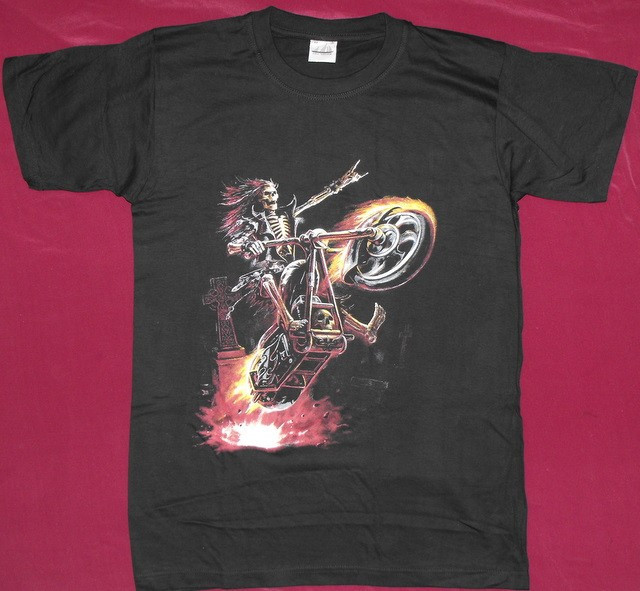 Tricou Hell Rider , tricouri scheleti/cranii/sclelet/craniu,inclusiv de copii