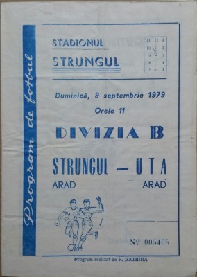 program Strungul Arad - UTA foto