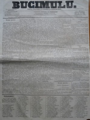 Buciumul, ziar politic, literar si comercial, nr. 298, 1864, Bolliac foto