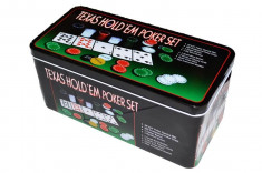 Set Poker plastic + metal + textil foto