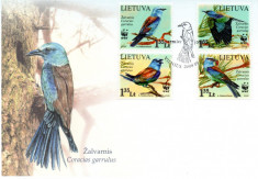 LITUANIA 2008, FDC, Fauna - Pasari foto