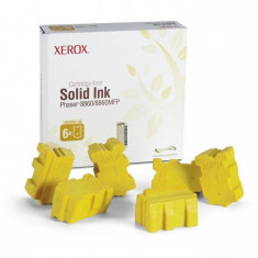 Cartus cerneala Original Xerox Yellow, compatibil Phaser 8860, 6 sticks, 14000pag &amp;quot;108R00819&amp;quot; foto