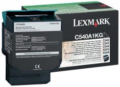 Toner Original pentru Lexmark Negru, compatibil C540/543/544/X543/544, 1000pag &amp;quot;C540A1KG&amp;quot; foto