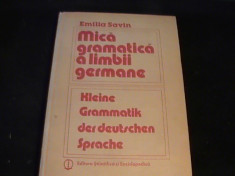 MICA GRAMATICA A LIMBII GERMANE-EMILIA SAVIN-440 PG A 4- foto