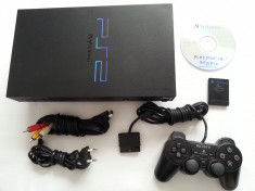 PlayStation 2 modat joc Mafia card memorie maneta cabluri originale consola PS2 foto