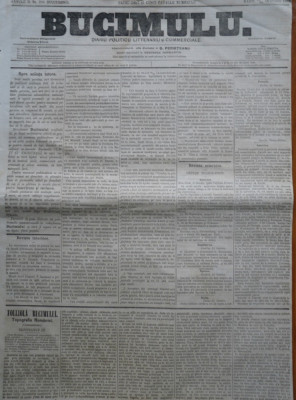 Buciumul, ziar politic, literar si comercial, nr. 294, 1864, Bolliac foto