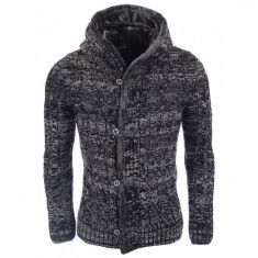 Jacheta-Cardigan Barbati Carisma Neagra 7344 foto