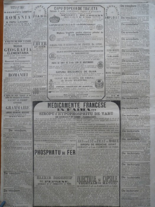 Buciumul, ziar politic, literar si comercial, nr. 292, 1864, Bolliac