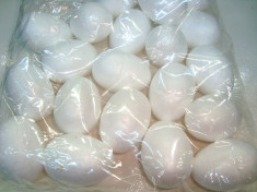 Set 20 oua polistiren, 6 cm, pentru decorat sau pictat foto