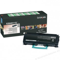 Toner Original pentru Lexmark Negru, compatibil X264/363/364, 9000pag &amp;quot;X264H11G&amp;quot; foto