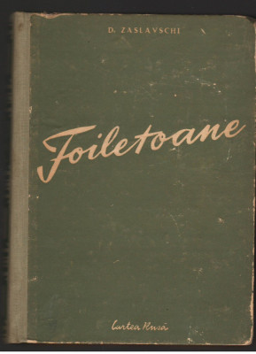 (C7264) FOLILETOANE - D. ZASLAVSCHI foto