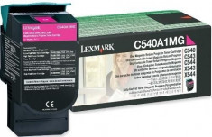 Toner Original pentru Lexmark Magenta, compatibil C540/543/544/X543/544, 1000pag &amp;quot;C540A1MG&amp;quot; foto