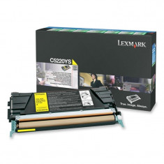 Toner Original pentru Lexmark Yellow, compatibil C522/524/530/532/534, 3000pag &amp;quot;C5220YS&amp;quot; foto