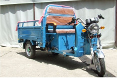Tricicleta electrica cu bena, munci agricole ,transport marfa ZT-30 EEC CARGO foto