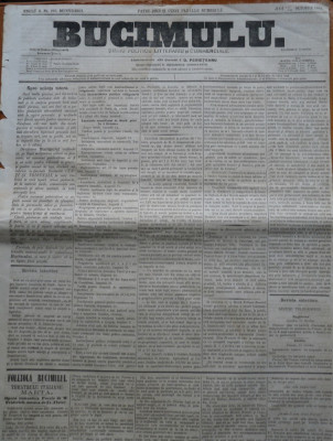 Buciumul, ziar politic, literar si comercial, nr. 295, 1864, Bolliac foto
