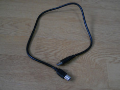 Cablu USB 3.0 A - B, negru 60 cm. foto