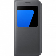 Husa piele Samsung Galaxy S7 edge G935 S-View EF-CG935PB Blister Originala foto