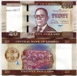 !!! LIBERIA - 20 DOLARI 2016 - P 33 a - UNC