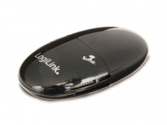 Card Reader USB 2.0, all-in-one, Logilink Smile, black foto