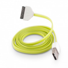 Cablu de date Apple iPhone 4 plat verde Blister foto