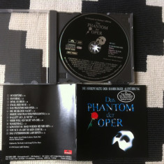 Das phantom der oper Andrew Lloyd Webber 1990 cd disc muzica musical opera VG+