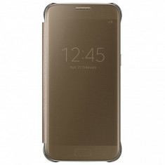 Husa plastic Samsung Galaxy S7 G930 Clear View EF-ZG930CF aurie Blister Originala foto