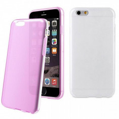 Husa silicon TPU Apple iPhone 6 Muvit MUSKI0470 Colorchanging roz transparent Blister Originala foto