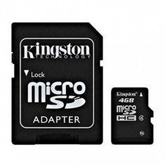 Card Memorie Kingston MicroSDHC 4GB Class4 foto