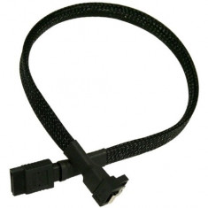 Cablu SATA3 Nanoxia 30 cm, negru foto