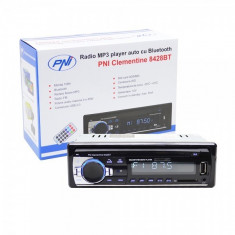 Radio MP3 player auto PNI Clementine 8428BT 4x45w 1 DIN cu SD, USB, AUX, RCA si Bluetooth foto