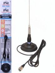 Antena CB PNI ML100 cu lungime 100cm si magnet 125mm inclus foto