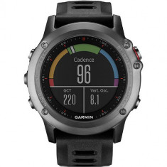 Smartwatch Fenix 3 Multisport GPS HR Bundle Curea Silicon Negru foto