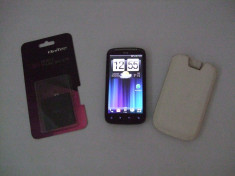 HTC Sensation + husa + baterie suplimentara foto