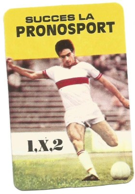 @Calendar de buzunar 1984-Loto Pronosport foto