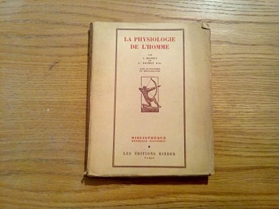 LA PHYOLOGIE DE L`HOMME - Charles Richet - Les Editions Rieder, Paris, 1931 foto