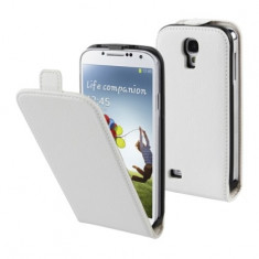 Husa piele Samsung I9500 Galaxy S4 Muvit Slim MUSLI0164 Alba Blister Originala foto