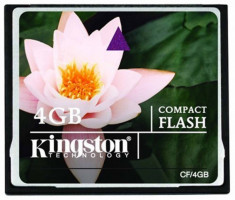 Card Memorie Compact Flash 4GB Kingston foto