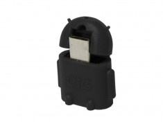 Adaptor OTG micro-USB la USB, (T/M), black, Logilink AA0062 foto