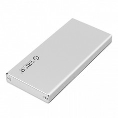 Carcasa SSD m-SATA externa Orico MSA-U3 argintie Blister Originala foto