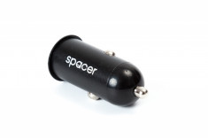 Alimentator auto USB SPACER, 1 port, pt. bricheta auto SPCC-01 foto