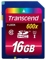 Card memorie Transcend SDHC 16GB 600X Class 10 UHS-I foto